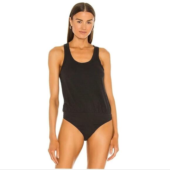Free People Intimately Tee Off Tank Bodysuit Black Size  Xs - Picture 1 of 10